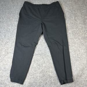 Hill City Pants Size XL Mens Black Heavyweight Fleece Jogger Pockets Sweatpants